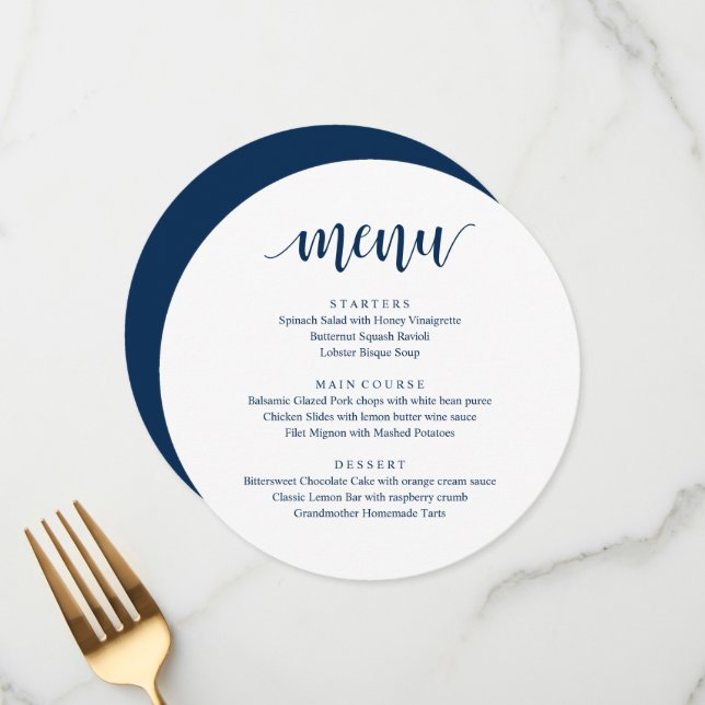 Modern Rustic, Bröllop Elopement Reception Middag Meny (Fram/Back In Situ)