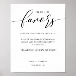 Modern Rustic Bröllop i stället för favoritskylt Poster