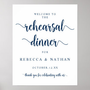 Modern Rustic, Bröllop Rehearsal Dinner Välkommen Poster
