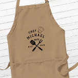 Modern Rustic Chef BEST PAPPA EVER Fars dag Förkläde<br><div class="desc">Retro coola personlig "BEST PAPPA EVER" bq apron i en logotyp-stil typografi med pappa eller farfars namn vid sidan av en kock. Underbar gåva till Fars dag eller en unik födelsedagspresent till Pappa som kärlek till barbeque.</div>
