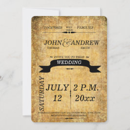 Modern, Rustic, Elegant bröllop-inbjudan Inbjudningar