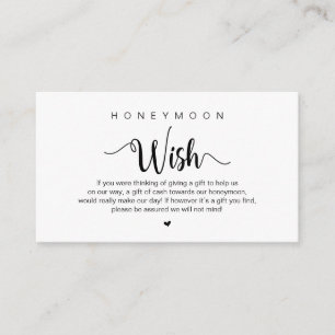 Modern Rustic Farm themed, Honeymoon Wish Enclosu Tilläggskort