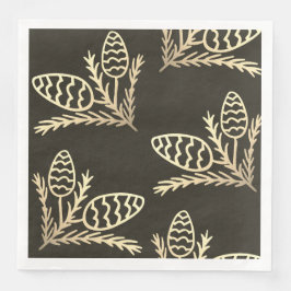 Modern Rustic Gräs Cone Pappersservett