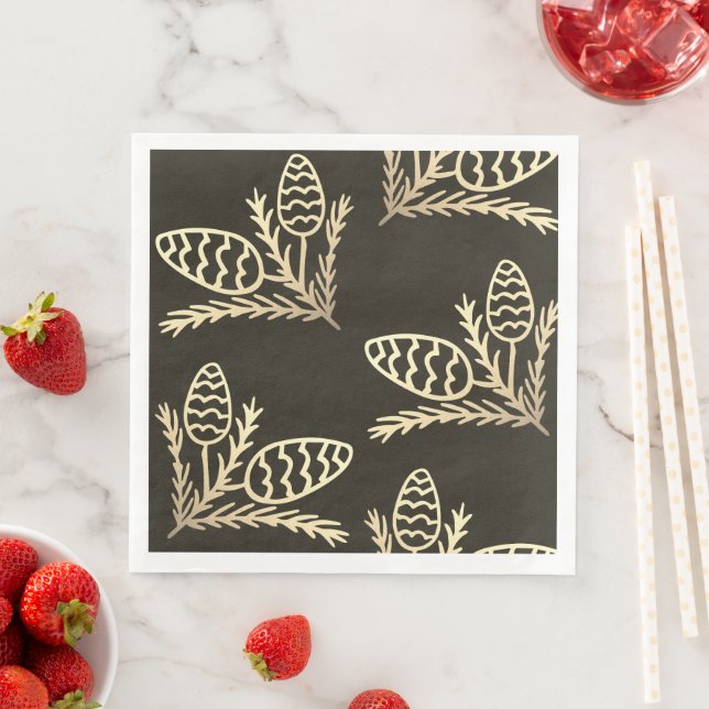 Modern Rustic Gräs Cone Pappersservett (Insitu)