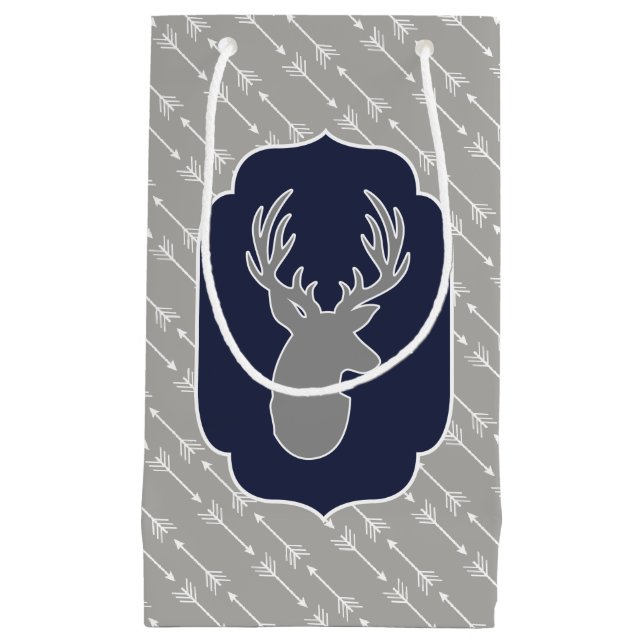 Modern Rustic Grått Hjort- och vita pilar (Framsidan)