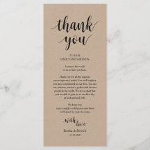 Modern Rustic, Kraft Ställe sätter tackkort