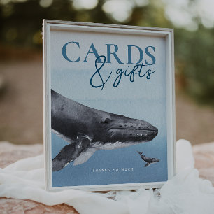 Modern Rustic Ocean`Babyskidkort och gåvor Poster