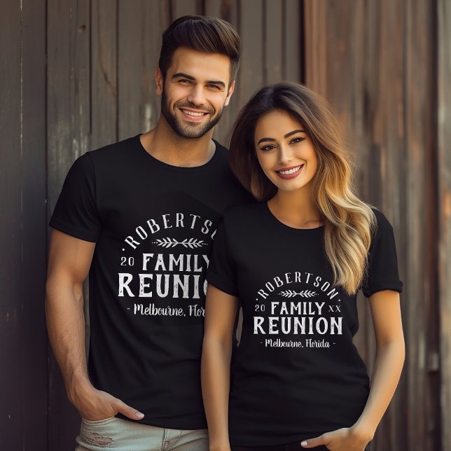 Modern Rustic Personlig Family Reunion Tee (Skapare uppladdad)