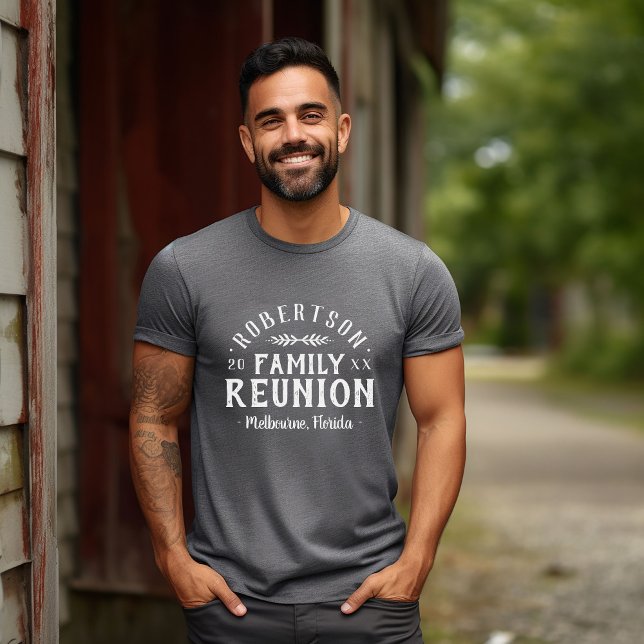 Modern Rustic Personlig Family Reunion Tee (Skapare uppladdad)