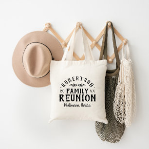 Modern Rustic Personlig Family Reunion Tote Bag Tygkasse