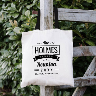 Modern Rustic Personlig Family Reunion Tote Bag Tygkasse