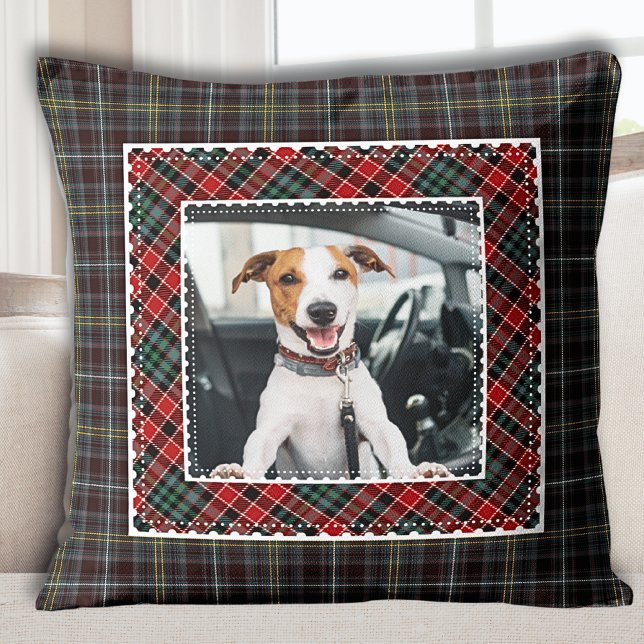Modern Rustic Pput Photo Kudde (Modern Rustic Plaid Pet Photo Throw Pillow

☆★
☆★
☆★
☆★
(819)
 | 
)