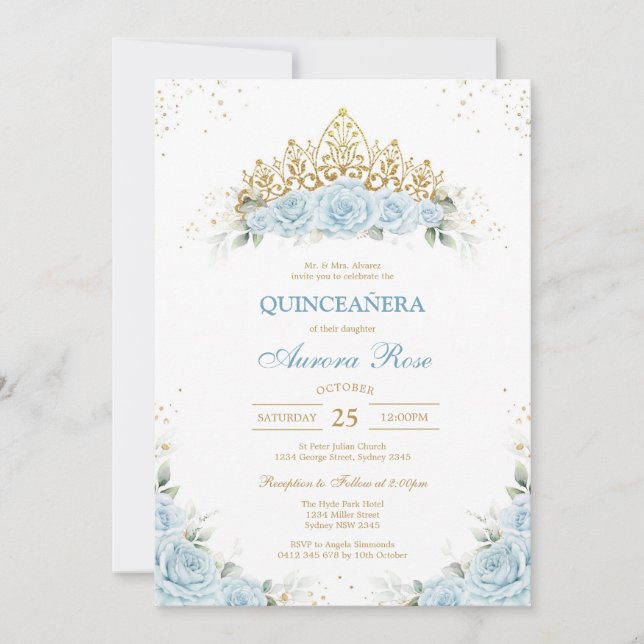 Modern Rustic Quinceanera Invitation Inbjudningar (Framsida)