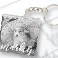Modern Rustic Simple Anpassningsbar Pet Photo