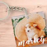 Modern Rustic Simple Anpassningsbar Pet Photo<br><div class="desc">Den här enkla och klassiska designen består av lekfull kursiv typografi och lägger till ett foto av anpassningsbarna på ditt sällskapsdjur.</div>