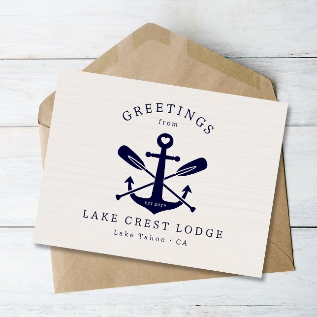 Modern Rustic Sjö House Vacation Rental Airways Vykort (Skapare uppladdad)