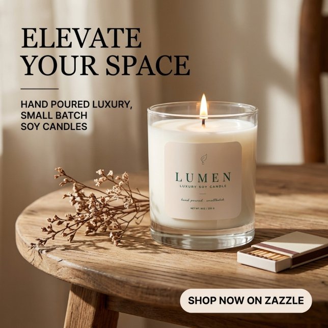 Modern rustic skapa din egen sojaljus etikett (Skapare uppladdad)