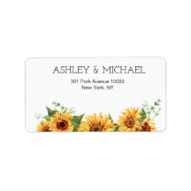 Modern Rustic Solros Gult Bröllop