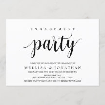 Modern Rustic, svart, Förlovningsfest