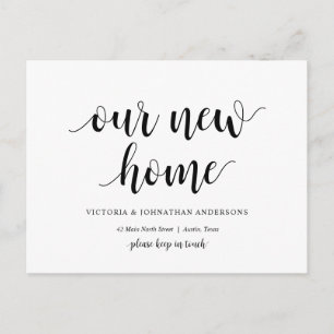 Modern Rustic, vårt nya hemmeddelande Adress Vykort