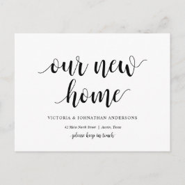 Modern Rustic, vårt nya hemmeddelande Adress Vykort