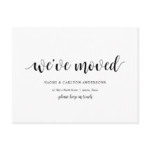 Modern Rustic, vi har Flyttat, Adress-tillkännagiv