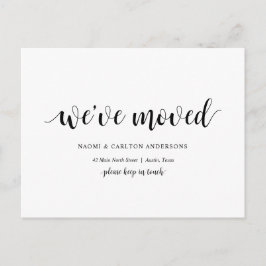Modern Rustic, vi har Flyttat, Adress-tillkännagiv Vykort
