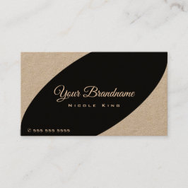 Modern Rustic Vintage Stil Black Brown Färgad Visitkort