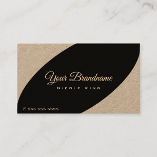 Modern Rustic Vintage Stil Black Brown-Färgad Visitkort