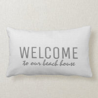 Modern rustic vit burlap Välkommen till strandhuse