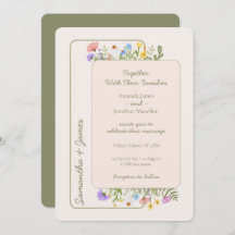 Modern Rustic Wildblomma Bröllop