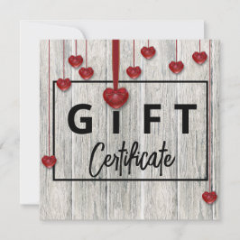 Modern rustic Wood Valentines day Hearts-presentko