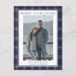 Modern Rustik Blue Play Photo-julkort Vykort