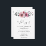 Modern rustik elegant vattenfärgsblommor Bröllop Inbjudningar<br><div class="desc">Rustic elegant vattenfärgsblommor bröllopsinbjudan. Elegant-pastelltoner blommigtar vattenfärgsdesign. Lägg till din egen namn och text för att anpassa den.</div>