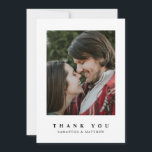 Modern Rustik Fotografi Förlovning Tacksamhetskort Tack Kort<br><div class="desc">Modern Rustik Fotografi Förlovning Tacksamhetskort</div>