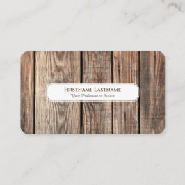 Modern rustik inredingsdesign, elegant vit visitkort