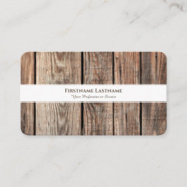 Modern rustik inredingsdesign vit rand visitkort