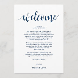 Modern rustik-, marin-, välkomstkort och tjänsteko program