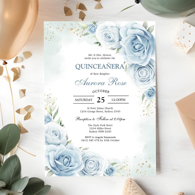 Modern Rustik Quinceañera Inbjudan (Skapare uppladdad)