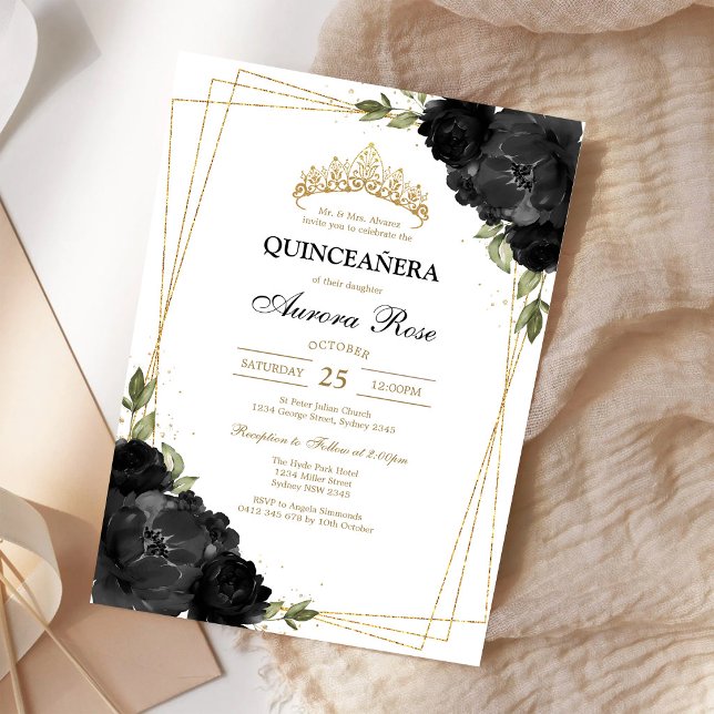 Modern Rustik Quinceañera-inbjudan Inbjudningar (Skapare uppladdad)