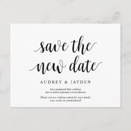 Modern rustik, Spara av det nya datumet, senarelag Vykort