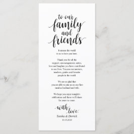 Modern Rustik, svart Ställe - tack för dina kort