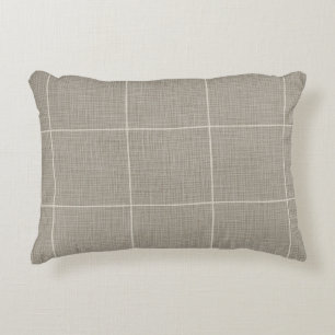 Modern Rustik Windows-fönsterruta, inlagt Linen-Gr Prydnadskudde