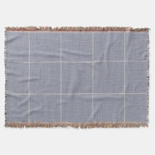 Modern Rustik Windows-fönsterruta, ritad Linen Blu Filt
