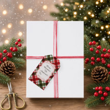 Modern Rutig God Jul & Bibelvers Present