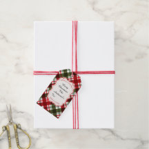 Modern Rutig God Jul & Bibelvers Present