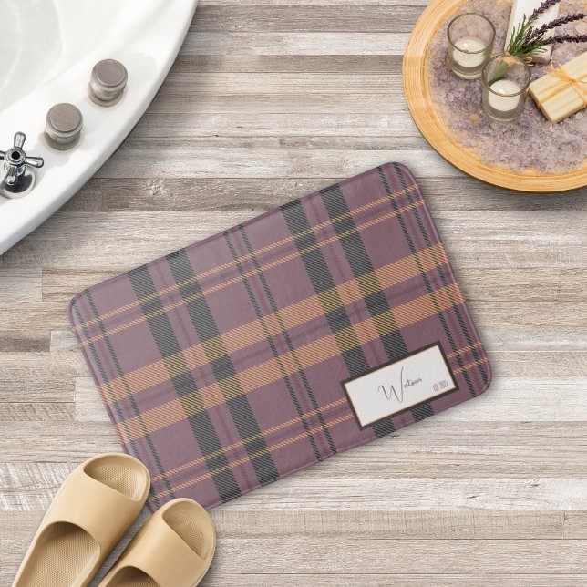 Modern Rutig Heather Baddisk Badrumsmatta (Skapare uppladdad)