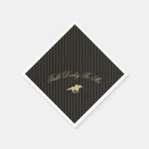 Modern Rygg & Guld Randig Galopptävling Festlig De