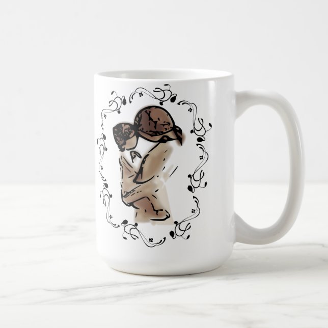 Modern rymmer barnets mors dag för hjärtaför evigt kaffemugg (Höger)