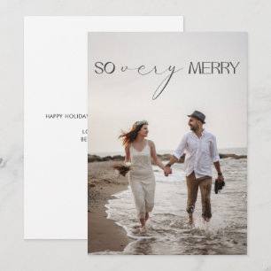 Modern så mycket merry Newlyweds jul Julkort